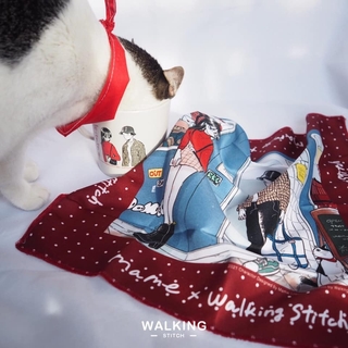 Walking Stitch - MAME合作系列 絲巾