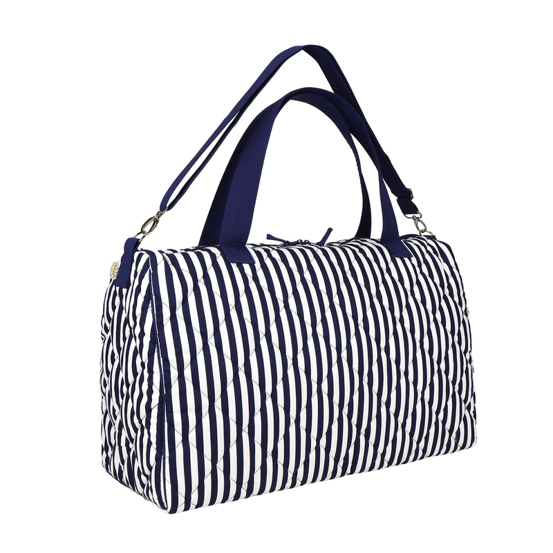 曼谷包 NaRaYa - 格紋行李托特袋 - 經典藍白條紋  (L) 1008 [泰國必買] 行李袋 行李包