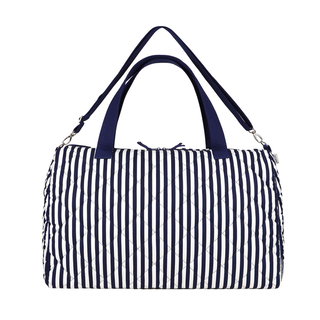 曼谷包 NaRaYa - 格紋行李托特袋 - 經典藍白條紋  (L) 1008 [泰國必買] 行李袋 行李包