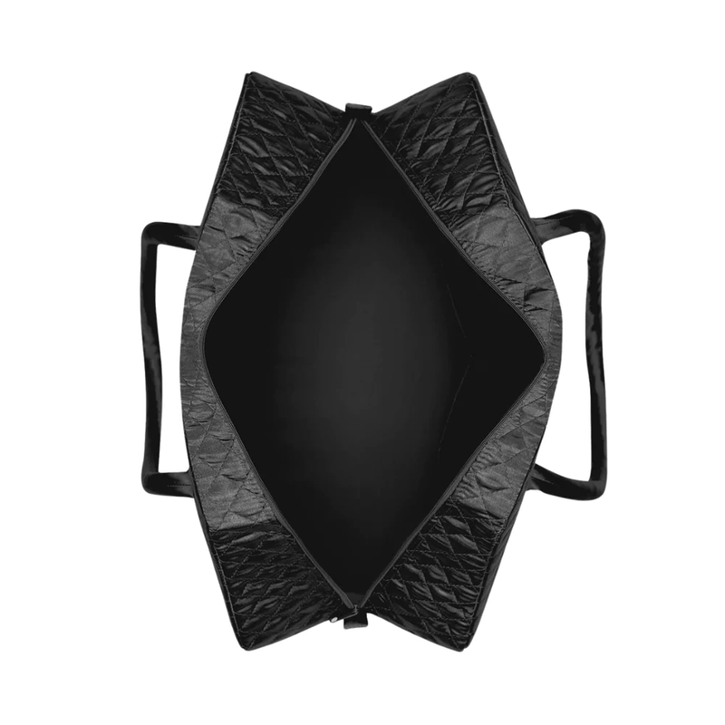 曼谷包 NaRaYa - 緞面馬鞍型旅行袋 - 黑色 (L號) 111 旅行包