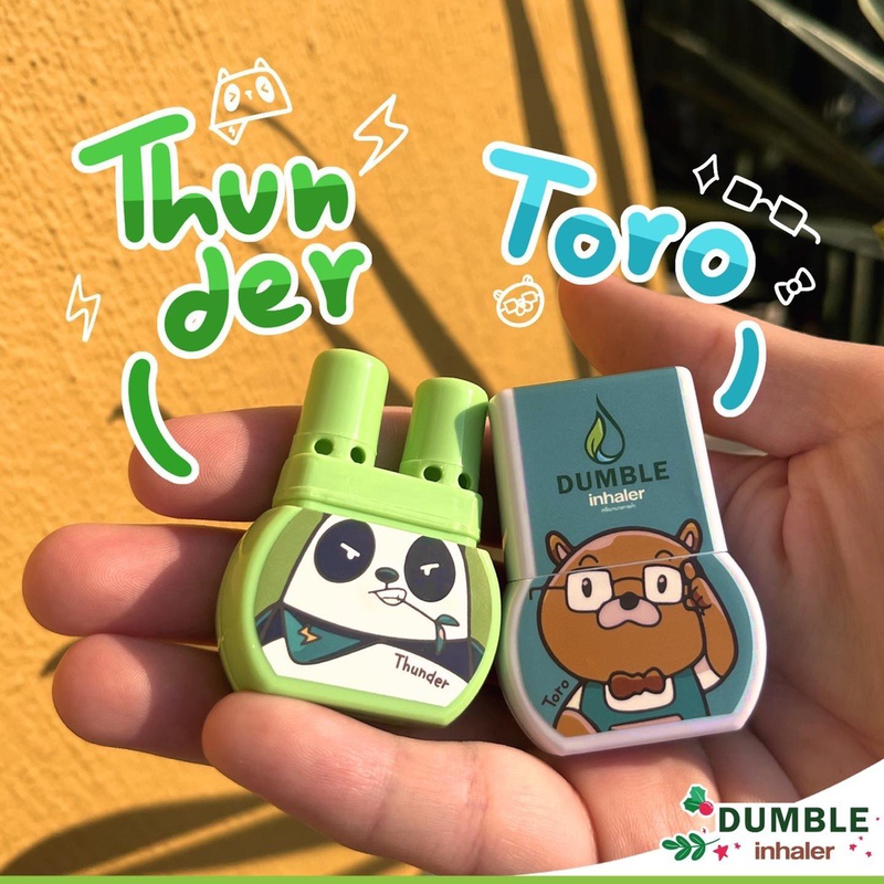 DUMBLE 雙頭薄荷棒 - THUNDRER熊貓款式 [泰國必買] 鼻通 吸鼻劑