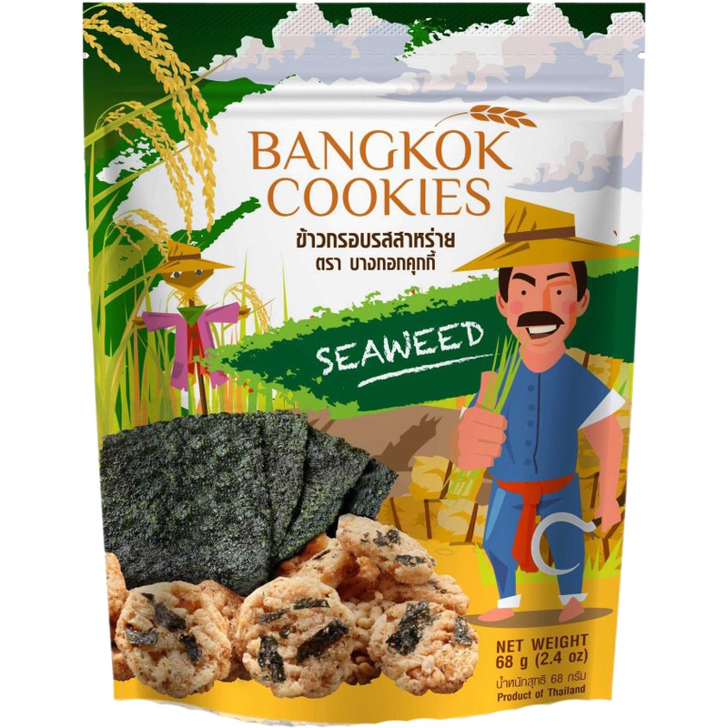 Bangkok Cookies 米餅 - 海苔口味 68g