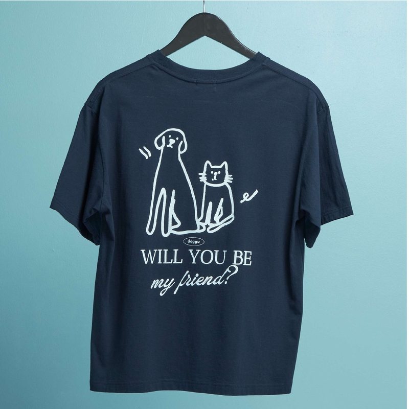 Doggu Pets - 你願意做我的朋友嗎T恤