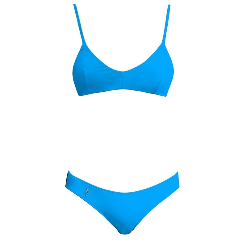 APRILPOOLDAY - DAISIES TWO LOW WAIST 兩件式低腰泳衣 - 藍色 (尺寸 S-L 碼)