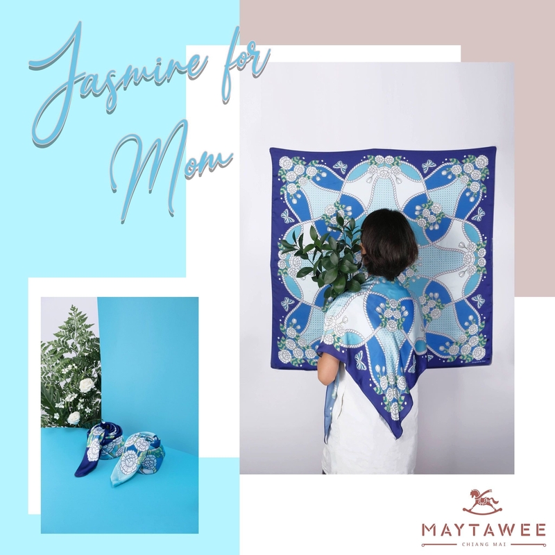 MAYTAWEE - 給媽媽的茉莉花絲帶 - 深藍色