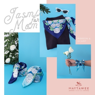 MAYTAWEE - 給媽媽的茉莉花絲帶 - 深藍色