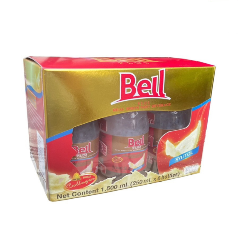 鈴鐺牌 Bell - 木糖醇即食燕窩 250mll*6入 (含膠原蛋白配方)