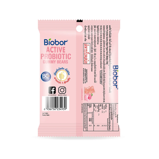 Biobor - 活性益生菌小熊軟糖 23g - 蜜桃口味