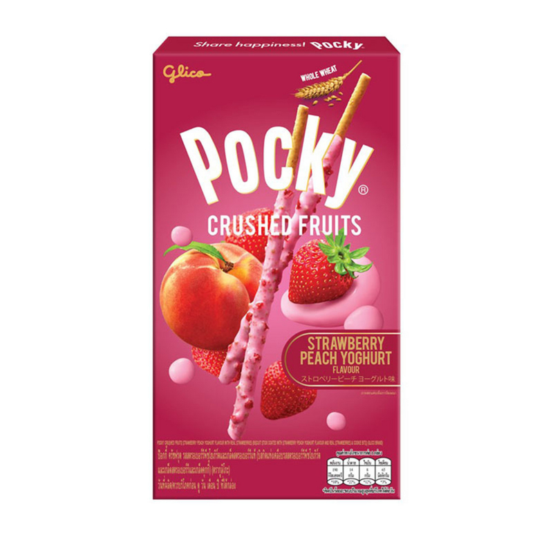 格力高GLICO Pocky - 草莓蜜桃優格 38g