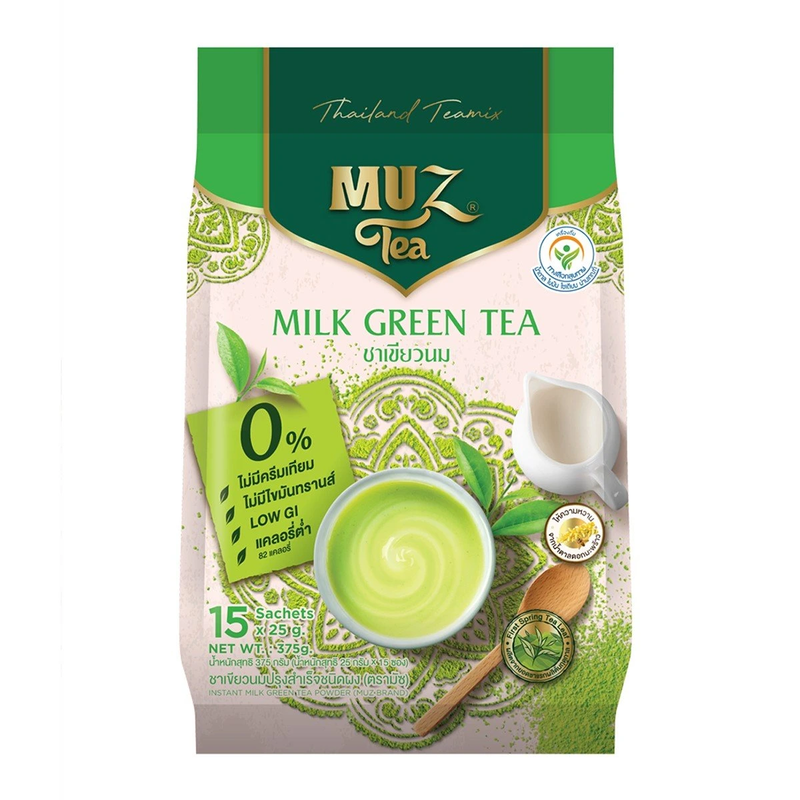 Muz Tea - 3合1即溶奶綠茶粉 25g*15 入