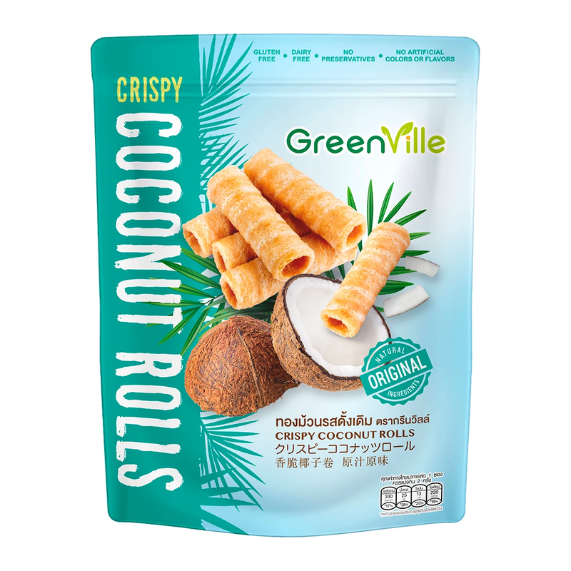 GreenVille - 香脆椰子卷 - 原味 70g 許願商品