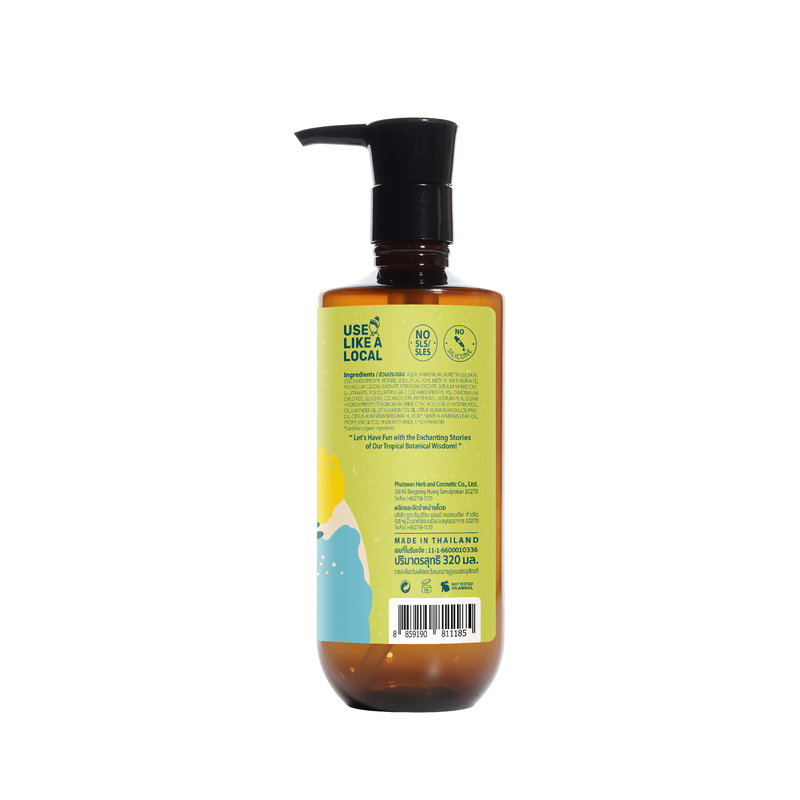 PHUTAWAN - Fresh Oreintal Hair Shampoo - Kaffir Lime & Lavender 300ml [TOPTHAI] 