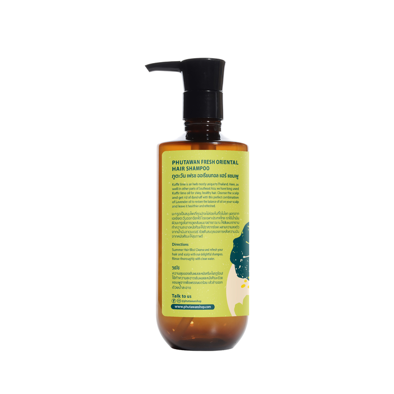 PHUTAWAN - Fresh Oreintal Hair Shampoo - Kaffir Lime & Lavender 300ml [TOPTHAI] 