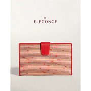 ELECONCE PARALLEL กระเป๋าสตางค์ใบยาว (สีแดงส้ม)